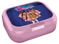 K3 De 3 Biggetjes Broodtrommel Roze - thumbnail