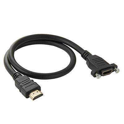 Hoge snelheid HDMI 19 Pin mannetje naar HDMI 19 Pin vrouwtje Connector Adapter Kabel, Lengte: 50cm (zwart) Hoge snelheid HDMI 19 Pin mannetje naar HDMI 19 Pin vrouwtje Connector Adapter Kabel, Lengte: 50cm (zwart)