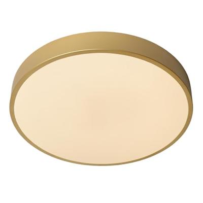 Lucide UNAR - Plafonnière - Ø 39,5 cm - LED 3 StepDim - 1x24W 2700K - Mat Goud / Messing