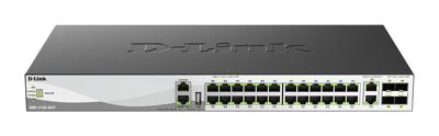 D-Link DMS 3130-30TS - Switch - L3 - beheerd - 24 x 100/1000/2,5G + 2 x 100/1000/2,5G/5G/10G + 4 x 10 Gigabit / 25 Gigabit SFP28 - aan rack monteerbaar (DMS-3130-30TS) /E)