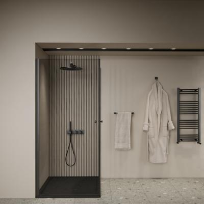 Douchecabine | BWS Gusma | 2 Deuren | 80x80x190 cm | Zwart Boss & Wessing