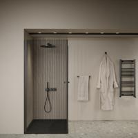 Douchecabine | BWS Gusma | 2 Deuren | 80x80x190 cm | Zwart Boss & Wessing - thumbnail