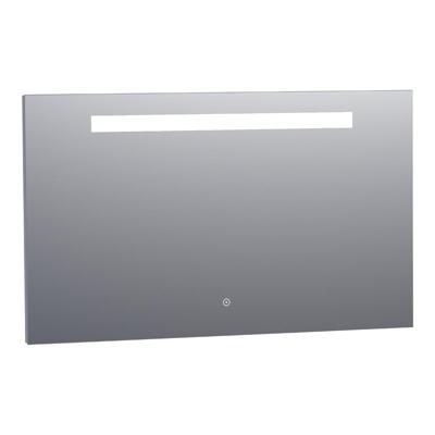 Brauer Garnet Spiegel - Rechthoekig - 120 cm - met Directe LED-Verlichting - Dimbaar - met Touchbediening