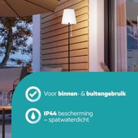 Eglo TerraslampScordiano zwart met wit solar - 901899 - thumbnail