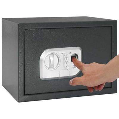 VidaXL Digitale kluis met slot donkergrijs 35 x 25 x 25 cm staal