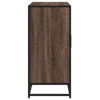Dressoir 94x35x76 cm bewerkt hout bruin eikenkleur - thumbnail