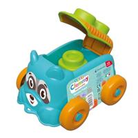 Clementoni baby - clemmy sensory puppy blauw met soft blokken, 5dlg. - thumbnail