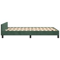 Bedframe zonder matras 120x200 cm fluweel donkergroen - thumbnail