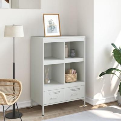 Hoge kast 68x39x101,5 cm staal wit