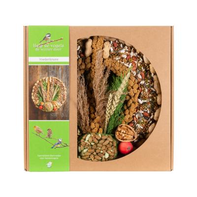 Voederkrans met pindanet en decoratie diameter 28 cm Gebr. de Boon - Gebr de boon Voederkrans met pindanet en decoratie diameter 28 cm Gebr. de Boon - Gebr de boon