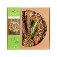 Voederkrans met pindanet en decoratie diameter 28 cm Gebr. de Boon - Gebr de boon - thumbnail