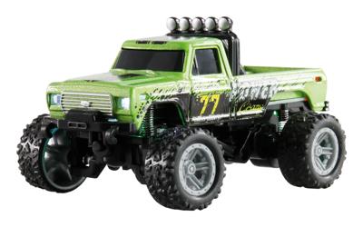 Amewi Die Cast Groen Brushed 1:64 RC auto Elektro Monstertruck Achterwielaandrijving RTR 2,4 GHz