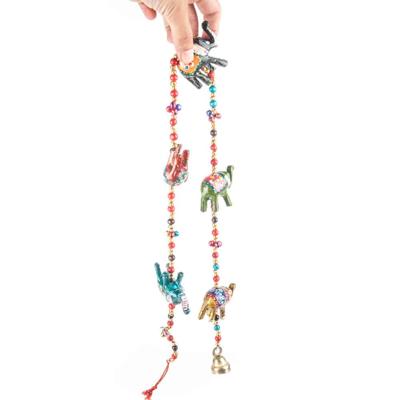 Decoratieve Slinger Houten Olifantjes