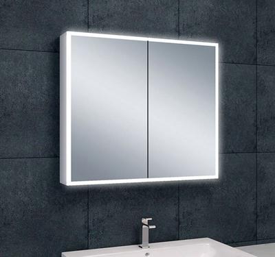 Quatro spiegelkast met LED, dimbaar 80 x 70 x 13 cm Quatro spiegelkast met LED, dimbaar 80 x 70 x 13 cm