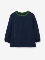 Effen jongensschort CYRILLUS marineblauw - thumbnail