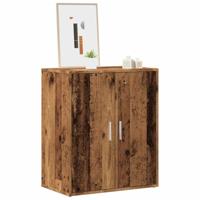 VidaXL Schoenenkast 60x35x70 cm bewerkt hout oud houtkleurig - thumbnail