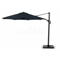 Tierra Outdoor Zweefparasol Durasol Ø350cm Charcoal - thumbnail