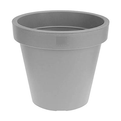 Basic Bloempot rond 20x18 cm grijs