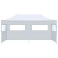 Partytent Easy Up met zijwanden 3x6 m staal wit - thumbnail