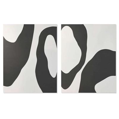 Canvas Home ESPRIT Wit Marineblauw Modern Stads 140 x 3 x 180 cm (2 Stuks)