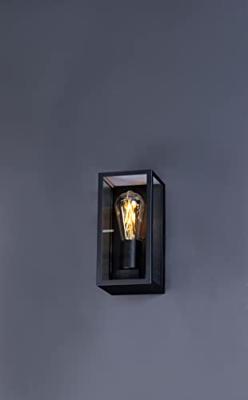 ECO-Light KARO 1100110 Buitenlamp (wand) E27 Zwart ECO-Light KARO 1100110 Buitenlamp (wand) E27 Zwart