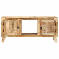 Tv-meubel 105x46x32 cm massief ruw mangohout - thumbnail