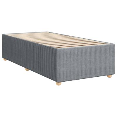 Bedframe zonder matras 100x200 cm stof lichtgrijs