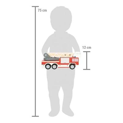 Small Foot - houten brandweerwagen met roterende ladder