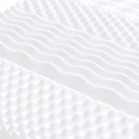 Schuimmatras 7 zones hardheid 20 ILD 140x210 cm wit - thumbnail