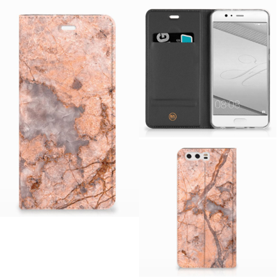 Huawei P10 Plus | Standcase | Marmer Oranje