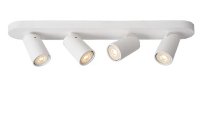 Lucide XYRUS - Plafondspot - LED Dim to warm - GU10 - 4x5W 2200K/3000K - Wit Lucide XYRUS - Plafondspot - LED Dim to warm - GU10 - 4x5W 2200K/3000K - Wit