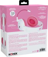 Konix Hello Kitty Kabelgebundenes Gaming-Headset voor PC, PS4, PS5, Switch, Xbox One und Series X|S - Microfon - Kabel 1,5 m - 3,5 mm Klinkenstecker - Weiß und Rosa - thumbnail