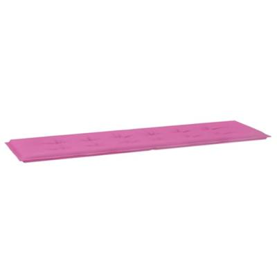 VidaXL Bankkussen effen roze 150 x 50 x 3 cm oxford stof