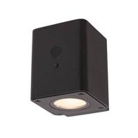 Lucide RAMIN - Wandlamp - Zonne-energie - LED Dimb. - 1x1W 2850K/3150K - IP54 - Beweging & dag/nacht sensor - Zwart - thumbnail