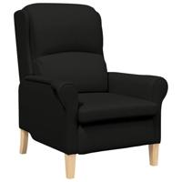 Fauteuil Zwart 76 x 94 x 102 cm Stof - thumbnail