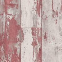 DUTCH WALLCOVERINGS Behang hout rood en beige - thumbnail