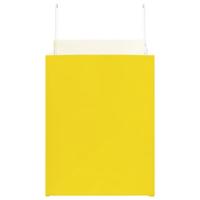 VidaXL Papieren zakken 250 st met hengsels 32x22x28 cm geel - thumbnail