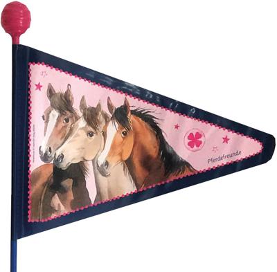 BIKE FASHION veiligheidsvlag safety flag 2-split pferdefreunde