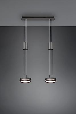 Trio HanglampFranklin 3-lichts zwart - 326510342