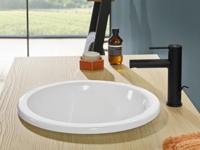 Villeroy & Boch Loop & Friends Eengreeps wastafelkraan - met trekstang-afvoergarnituur - mat zwart TVW106102153K5 - thumbnail