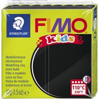 Fimo kids boetseerklei zwart, 42gr - thumbnail