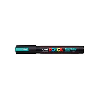 Uni Posca verfmarker pc5m metallic groen - conische punt 2,5 mm