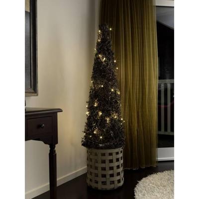 Micro LED lichtsnoer groen met 35 warm witte lampen