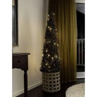 Micro LED lichtsnoer groen met 35 warm witte lampen - thumbnail