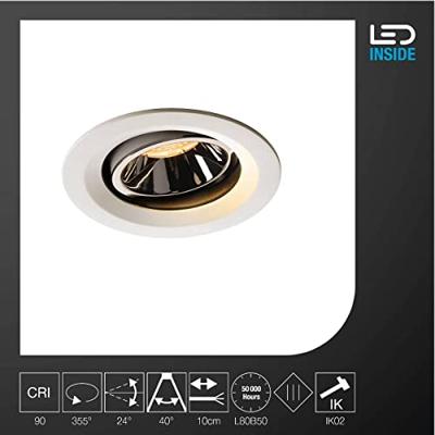 SLV 1003570 NUMINOS MOVE M LED-inbouwlamp LED vast ingebouwd 17 W Wit - thumbnail
