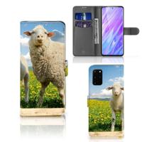 Samsung Galaxy S20 Plus | Telefoonhoesje | Met pasjeshouder | Schaap en Lammetje - thumbnail