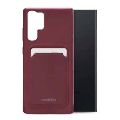 Mobilize Rubber Gelly Card Case Samsung Galaxy S23 Ultra 5G Matt Bordeaux