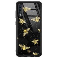 Samsung Galaxy A50 glazen hardcase - Bee yourself - thumbnail
