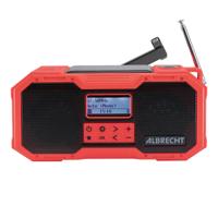Albrecht DR 112 Outdoorradio DAB+, VHF (FM) Noodradio, USB, Bluetooth Acculaadfunctie, Handslinger, Zonnepaneel, Spatwaterbestendig, Stofvast, Zaklamp, - thumbnail