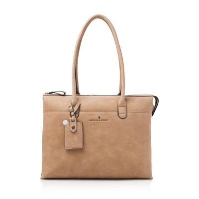 Castelijn & Beerens Carisma Laptop Schoudertas 15.6" + tablet-Beige